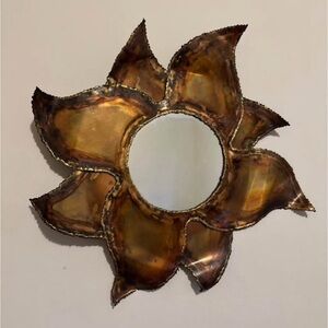 MCM Torched Copper Sunburst Mirror
